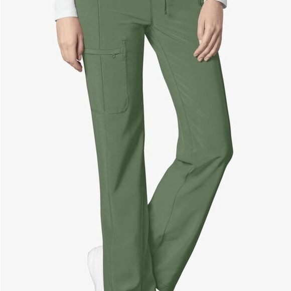 infinity women's 4-pocket stretch drawstring scrub pants - Picture 1 of 11